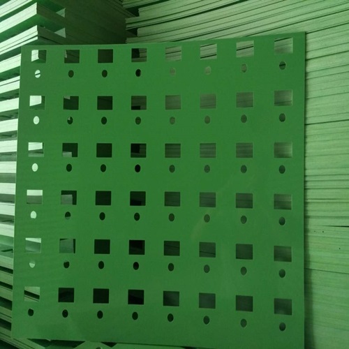 Green Perforated Plastic Sheet-UHMWPE