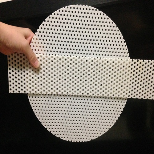 Perforated plastic sheet family
