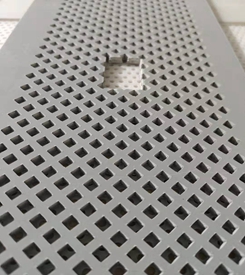 Grey Perforated PVC Sheeting