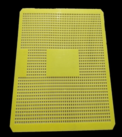Yellow Perforated Plastic Sheet for industrial purpose